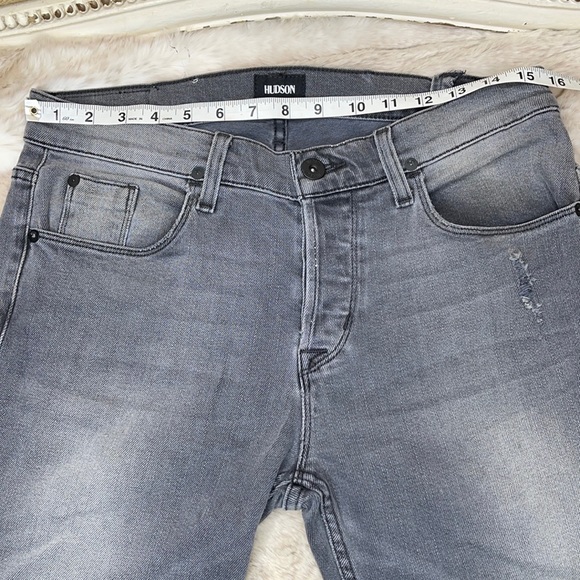 HUDSON•DISTRESSED•Gray•SARTOR•Jeans - Picture 4 of 11
